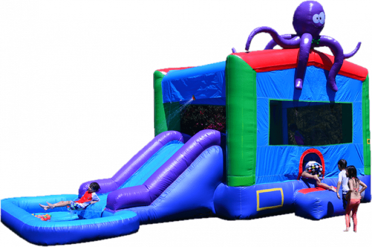 Octopus Bounce House W/Slide