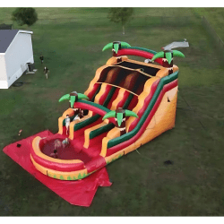 Orange Surge 16 Foot Dual Lane
